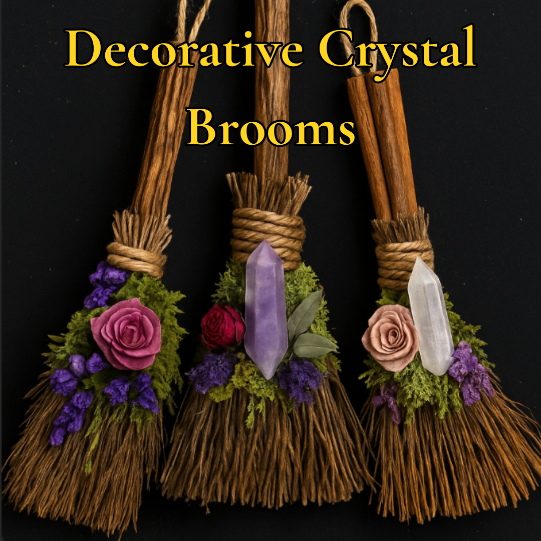 Decorative Crystal Brooms