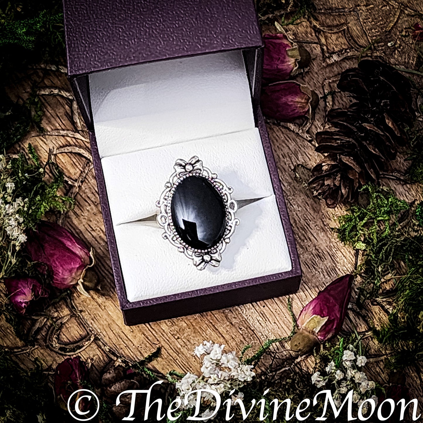 Antique Vintage Scrying Mirror Rings - Fortune Telling - Psychic - Divination - Scrying Tool - Gift - Witchy Gift - Vintage Gift - Divine