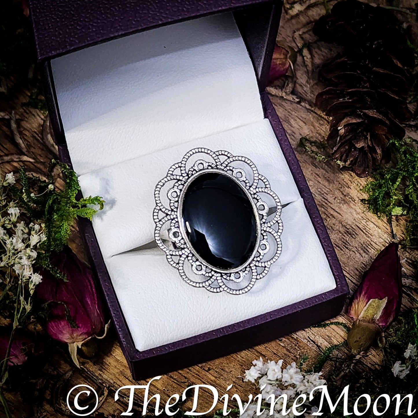 Antique Vintage Scrying Mirror Rings - Fortune Telling - Psychic - Divination - Scrying Tool - Gift - Witchy Gift - Vintage Gift - Divine
