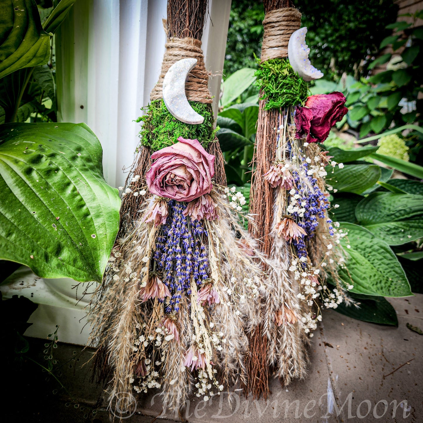 Life Size Crystal Altar Witch Broom / Besom, Protection, Warding, Altar Protection, Aura Quartz Druzy, Jump the Broom, New Life