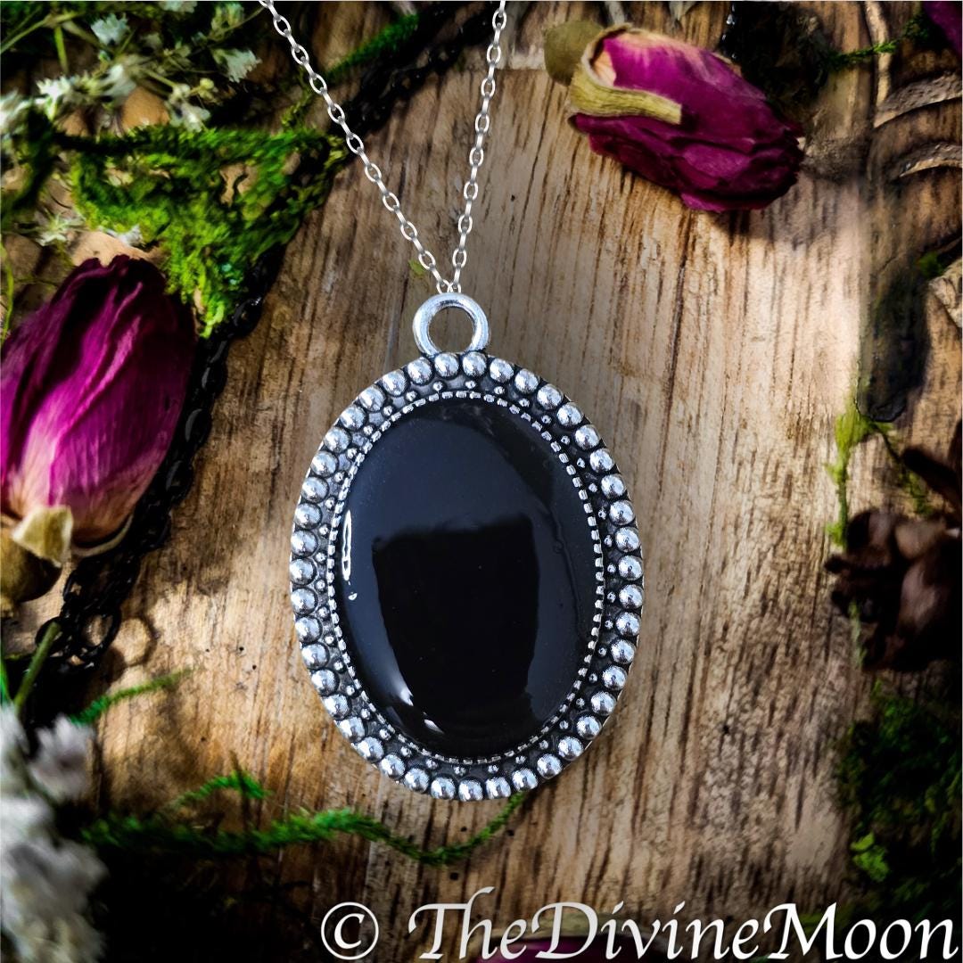 NEW Silver Antique Vintage Scrying Mirror Necklace - Fortune Telling - Psychic - Divination - Scrying Tool - Witchy Gift - Vintage Gift