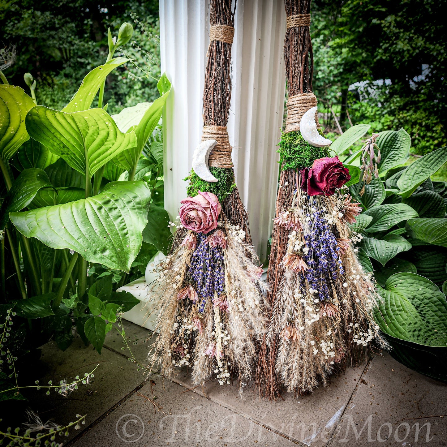 Life Size Crystal Altar Witch Broom / Besom, Protection, Warding, Altar Protection, Aura Quartz Druzy, Jump the Broom, New Life