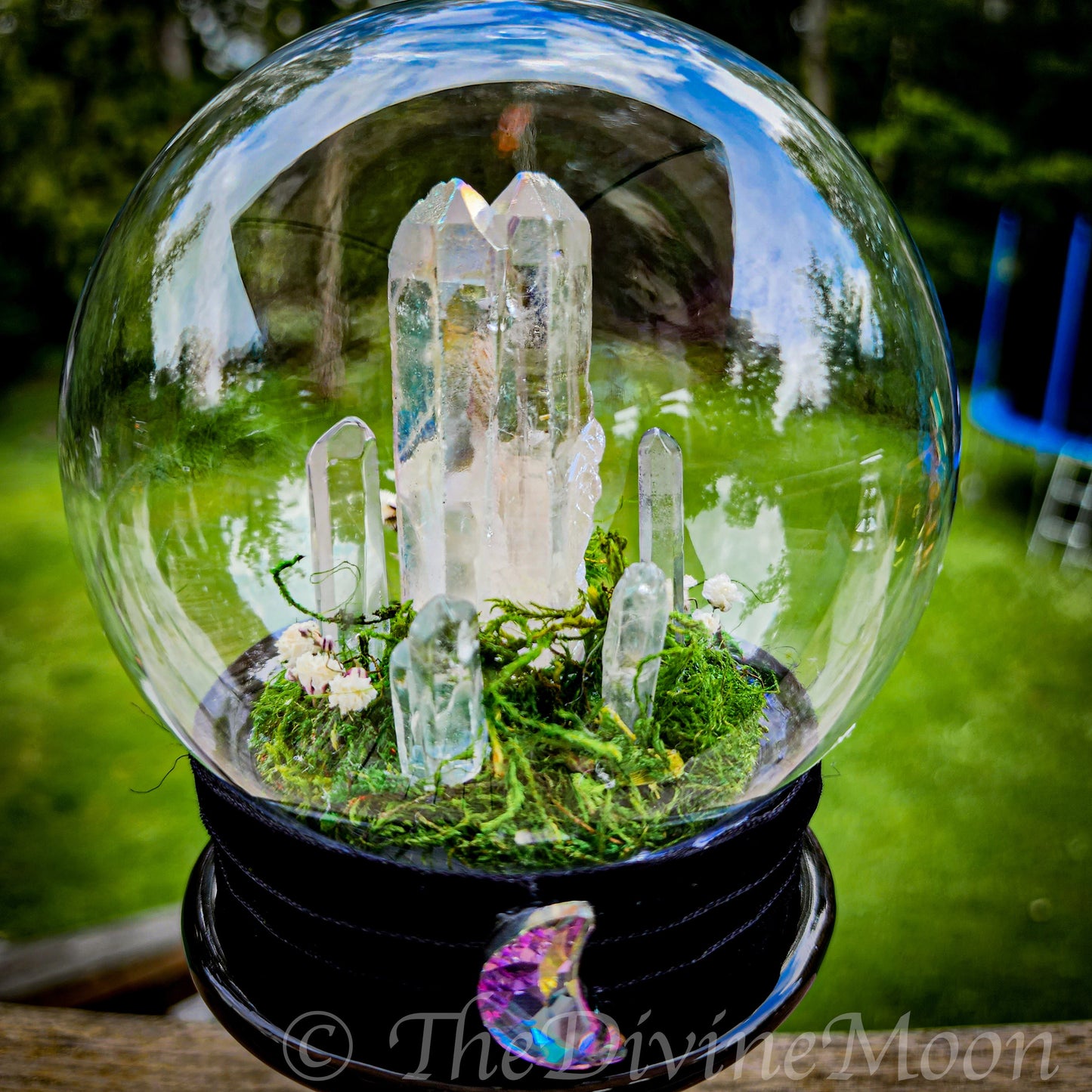 Crystal Witch Ball Globe - Witch ball - Home Blessing Ball - Home Protection Ball - Protection From Evil & Negativity - Warding - Spell