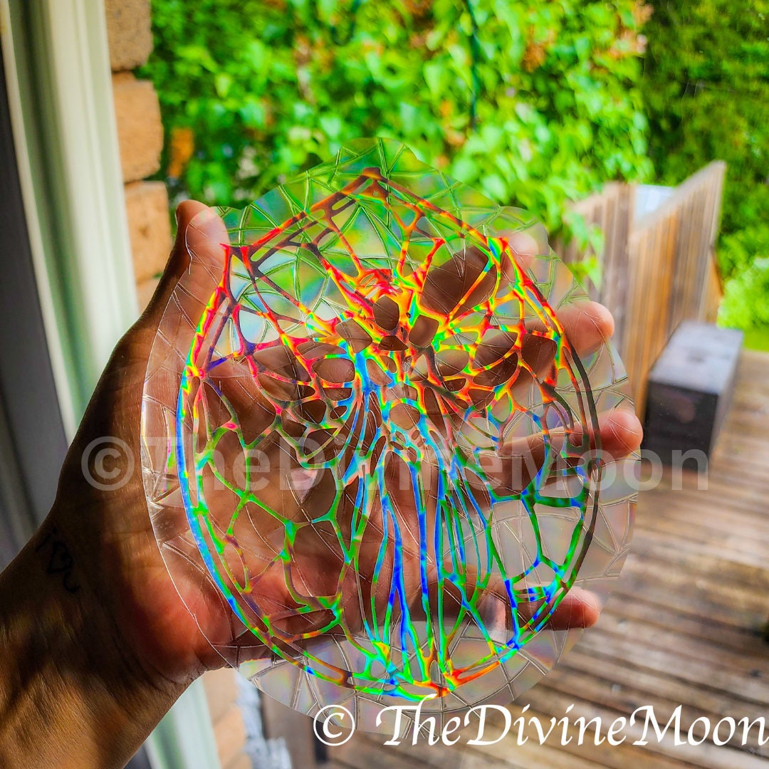 Fairy Celestial Sun Catcher Window Sticker / Rainbow Maker - Stick On Window Decal