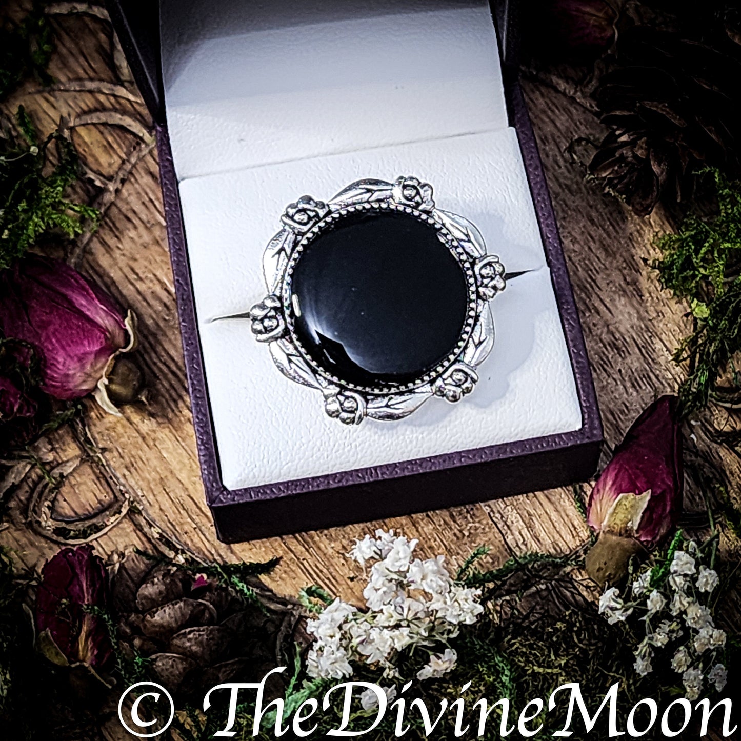 Antique Vintage Scrying Mirror Rings - Fortune Telling - Psychic - Divination - Scrying Tool - Gift - Witchy Gift - Vintage Gift - Divine