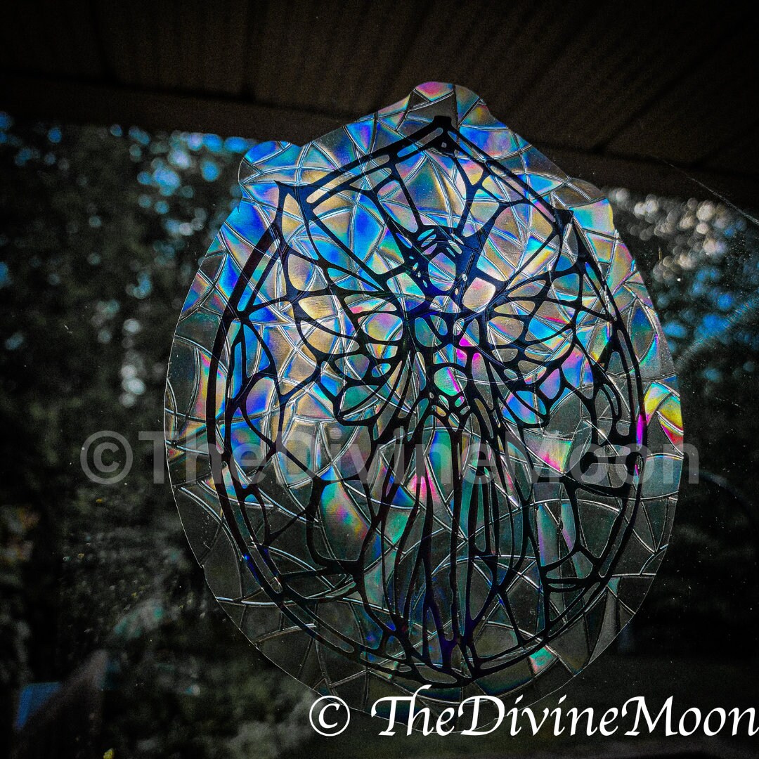 Fairy Celestial Sun Catcher Window Sticker / Rainbow Maker - Stick On Window Decal