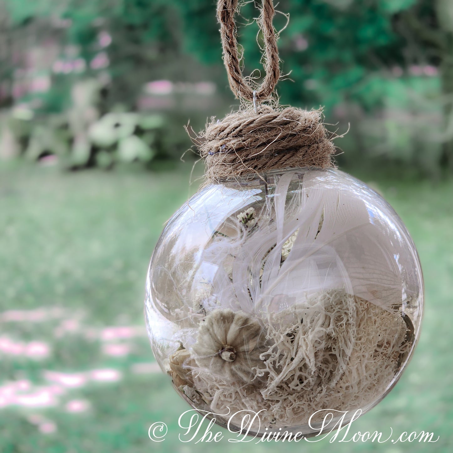 Boho Witch Ball Angelic Blessings - Witch Decor - Home Blessing - Angelic Blessings - Enhances Love & Light - Purity - Spell Ball
