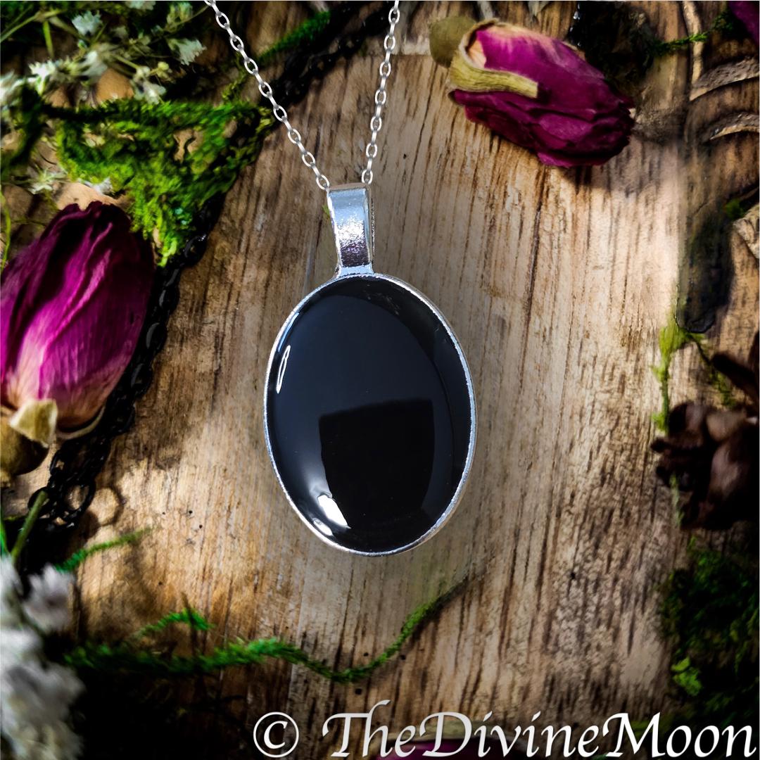 NEW Silver Antique Vintage Scrying Mirror Necklace - Fortune Telling - Psychic - Divination - Scrying Tool - Witchy Gift - Vintage Gift