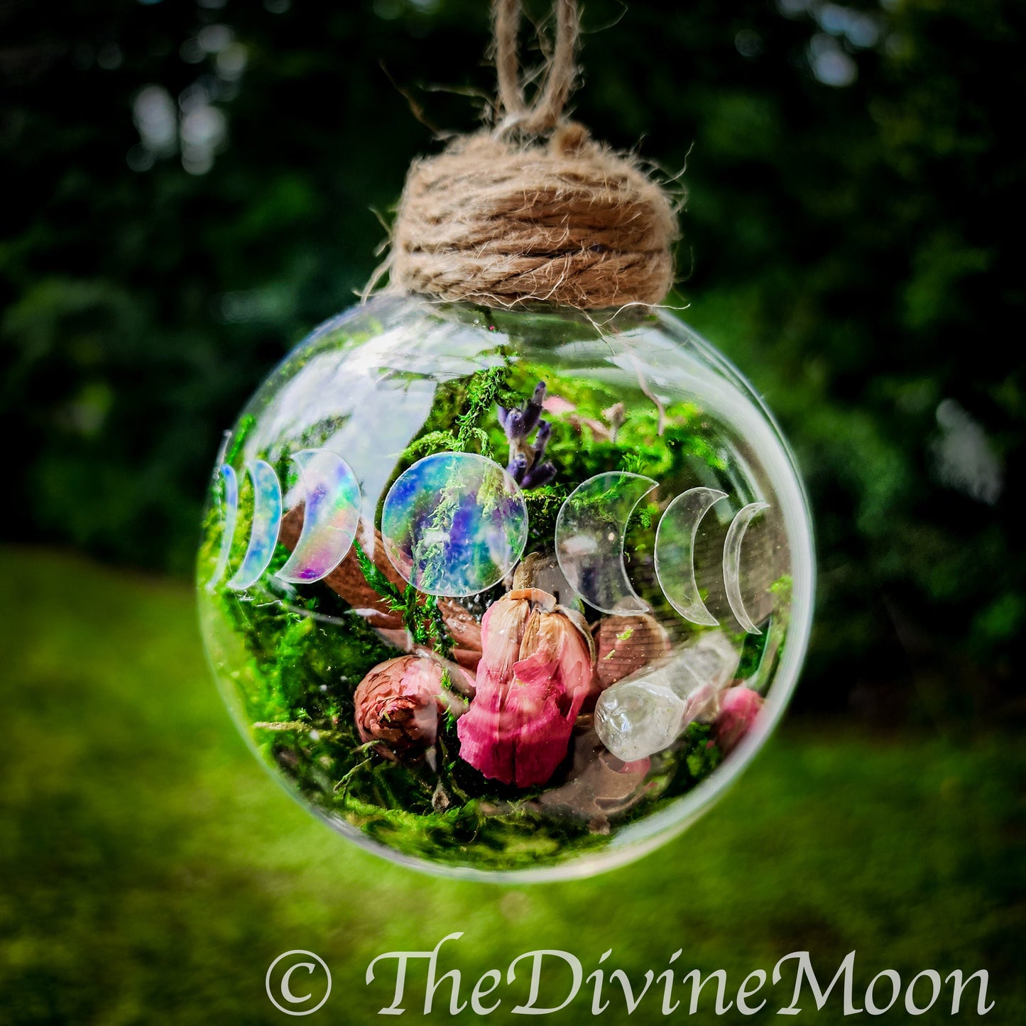 Moon Phase Crystal Witch Ball - Witch ball - Home Blessing Ball - Home Protection Ball - Protection From Evil & Negativity - Warding - Spell