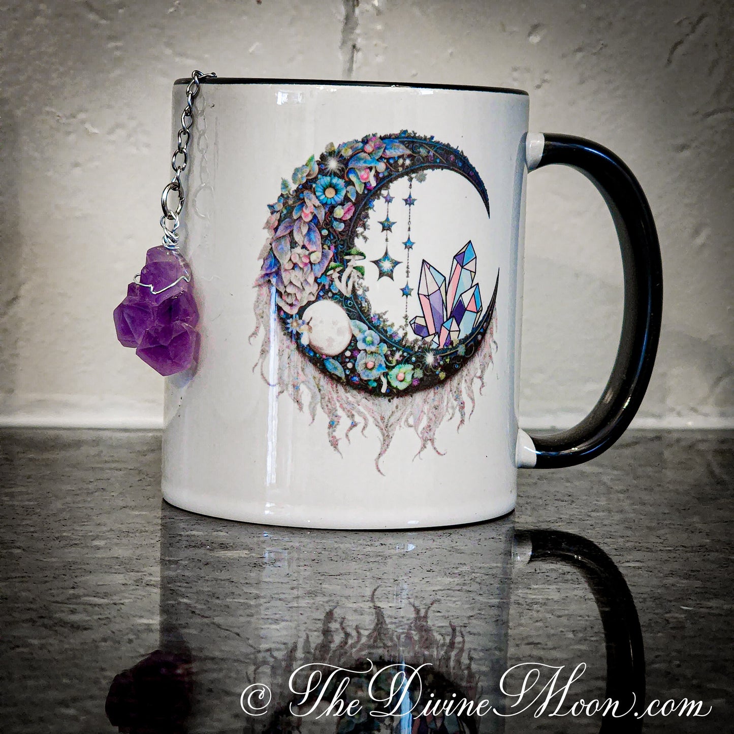 Amethyst Crystal Tea Infuser - Loose Leaf Tea Steeper Tea Strainer -Raw Crystal Tea Ball - Raw stone tea steeper - Gemstone Tea Infuser