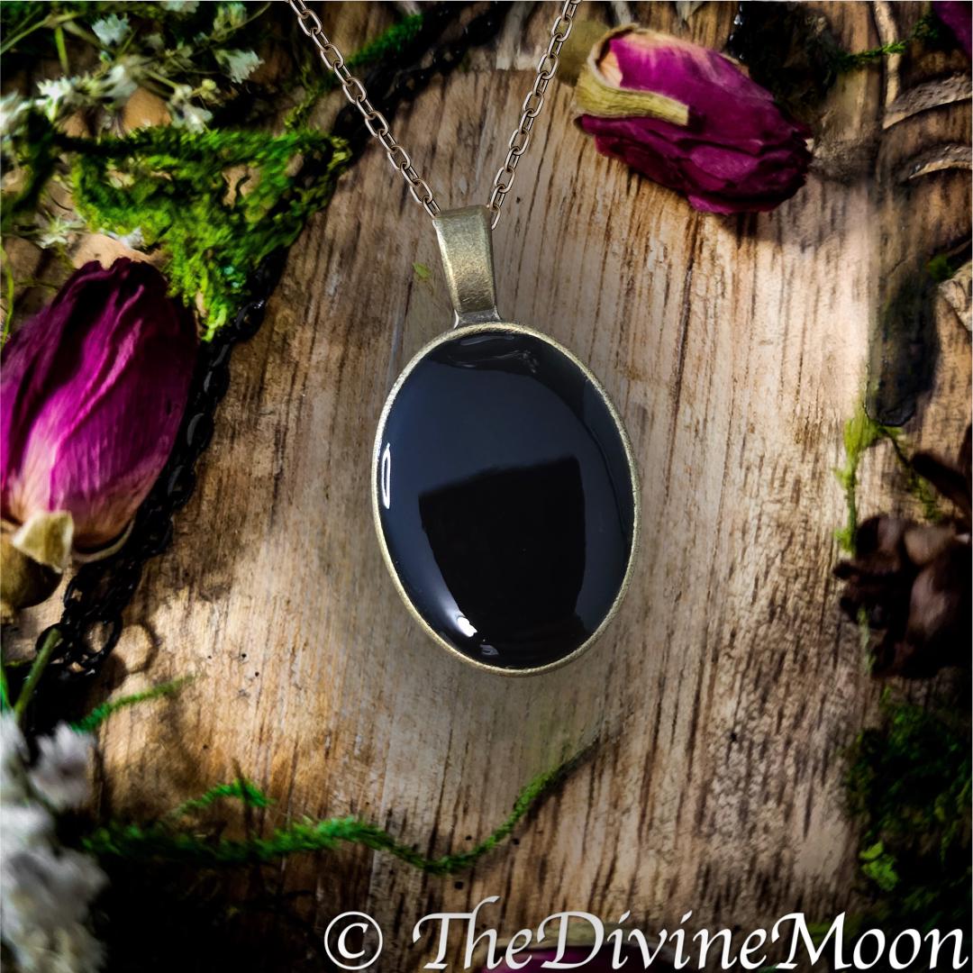 NEW Brass Antique Vintage Scrying Mirror Necklace - Fortune Telling - Psychic - Divination - Scrying Tool - Witchy Gift - Vintage Gift