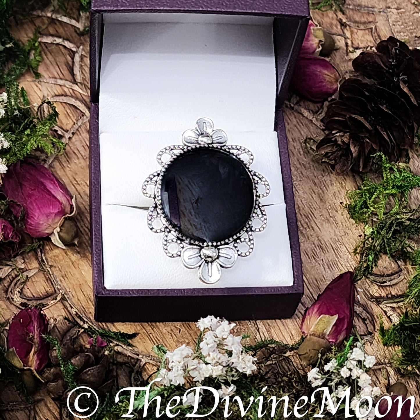 Antique Vintage Scrying Mirror Rings - Fortune Telling - Psychic - Divination - Scrying Tool - Gift - Witchy Gift - Vintage Gift - Divine