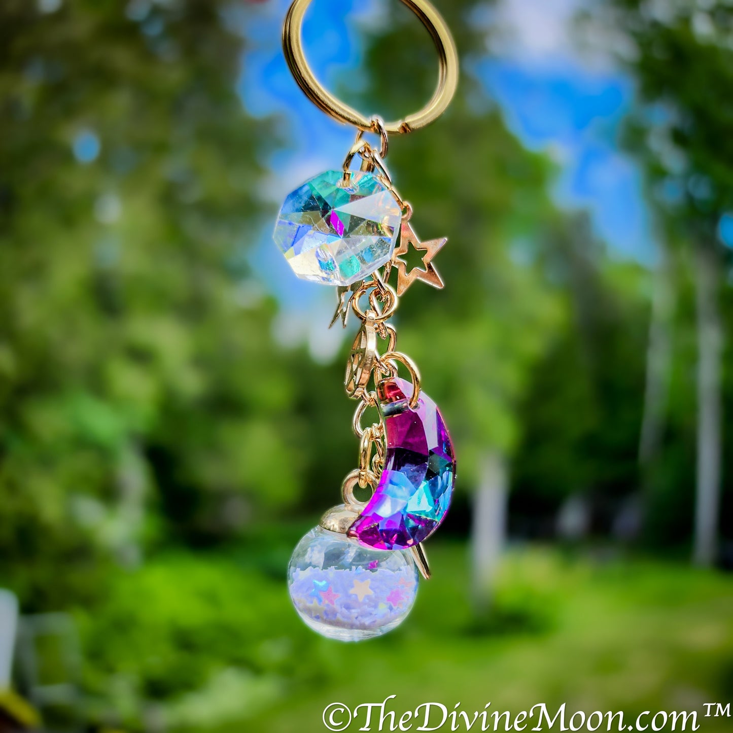 Mini Crystal Witch Ball Keychain - Witch ball - Blessing Ball - Protection Ball - Protection From Evil & Negativity - Warding - Unique Gift
