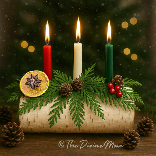 Yule Log Real Birch- Yule Holiday - Home Blessing Log