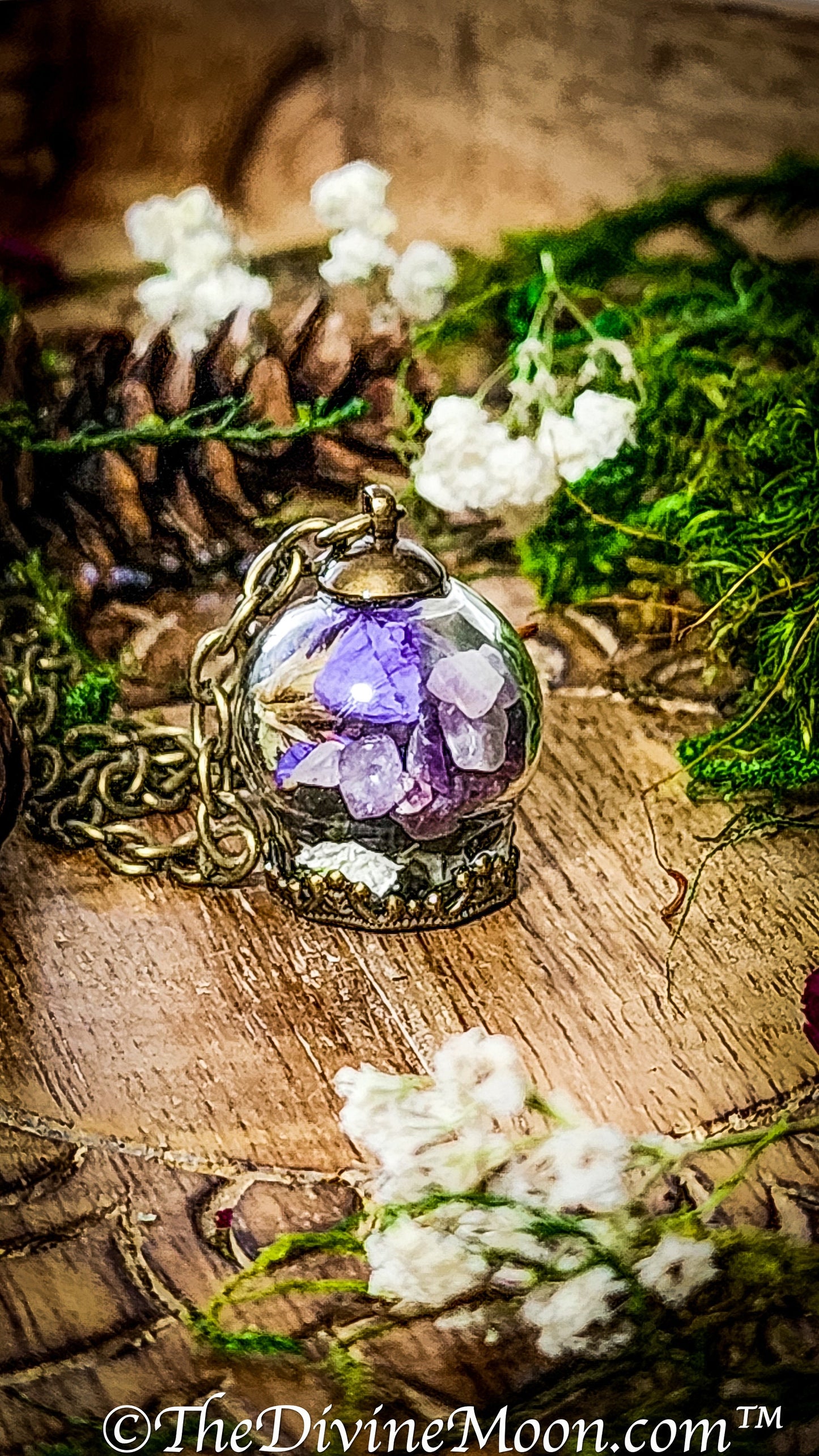 Witch Ball Necklace, Witchball, Love Blessing Ball, Self Protection Ball, Protection from Evil & Negativity, Warding, Spell Ball, Pendant