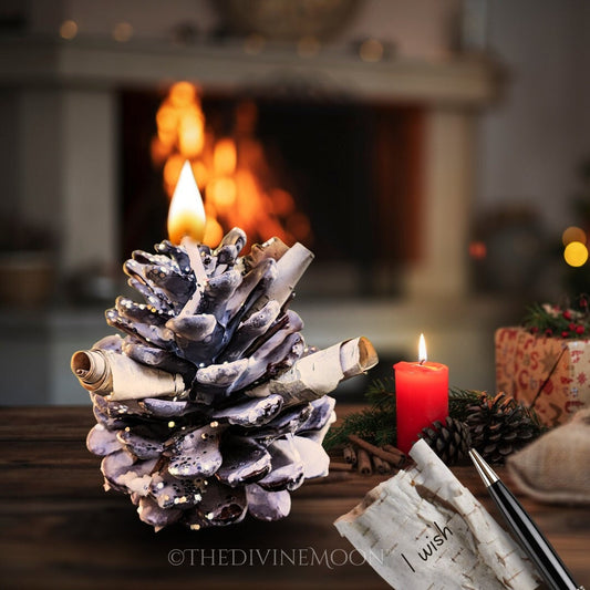 Wishing Cone - Wish Manifests - Warding Cone - Pinecone Ritual for Solstice - Solstice Wish - Burning Ritual