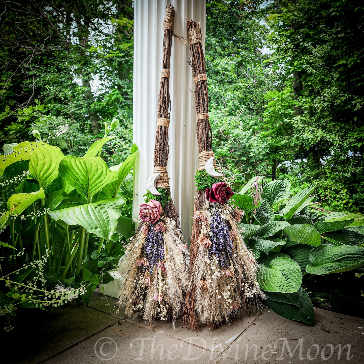 Life Size Crystal Altar Witch Broom / Besom, Protection, Warding, Altar Protection, Aura Quartz Druzy, Jump the Broom, New Life