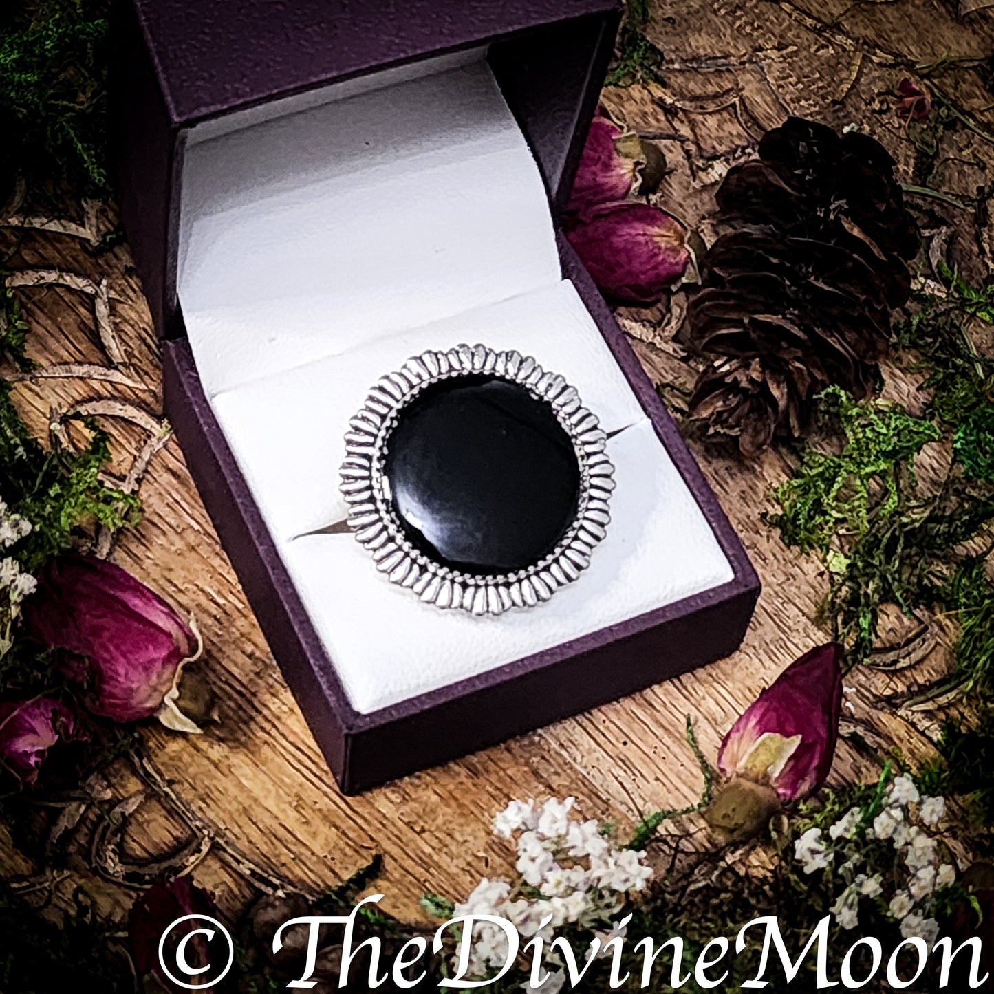 Antique Vintage Scrying Mirror Rings - Fortune Telling - Psychic - Divination - Scrying Tool - Gift - Witchy Gift - Vintage Gift - Divine