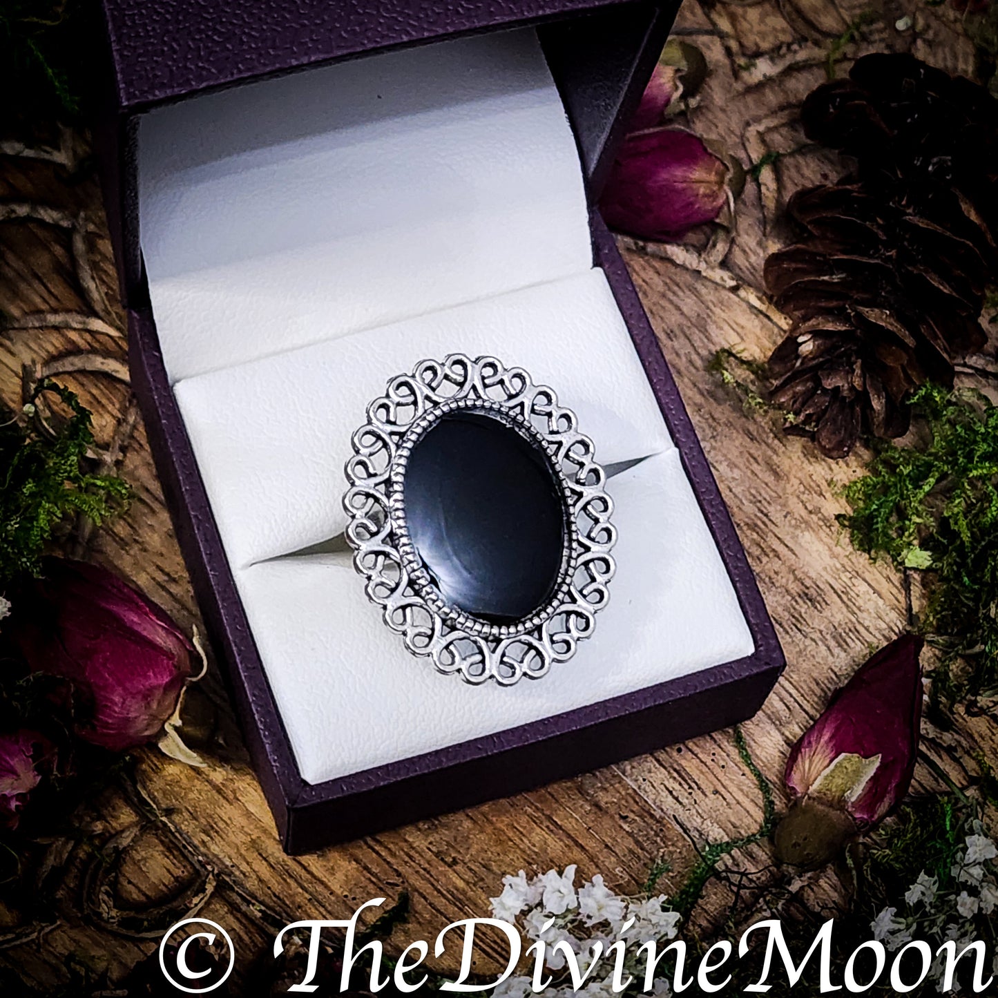 Antique Vintage Scrying Mirror Rings - Fortune Telling - Psychic - Divination - Scrying Tool - Gift - Witchy Gift - Vintage Gift - Divine