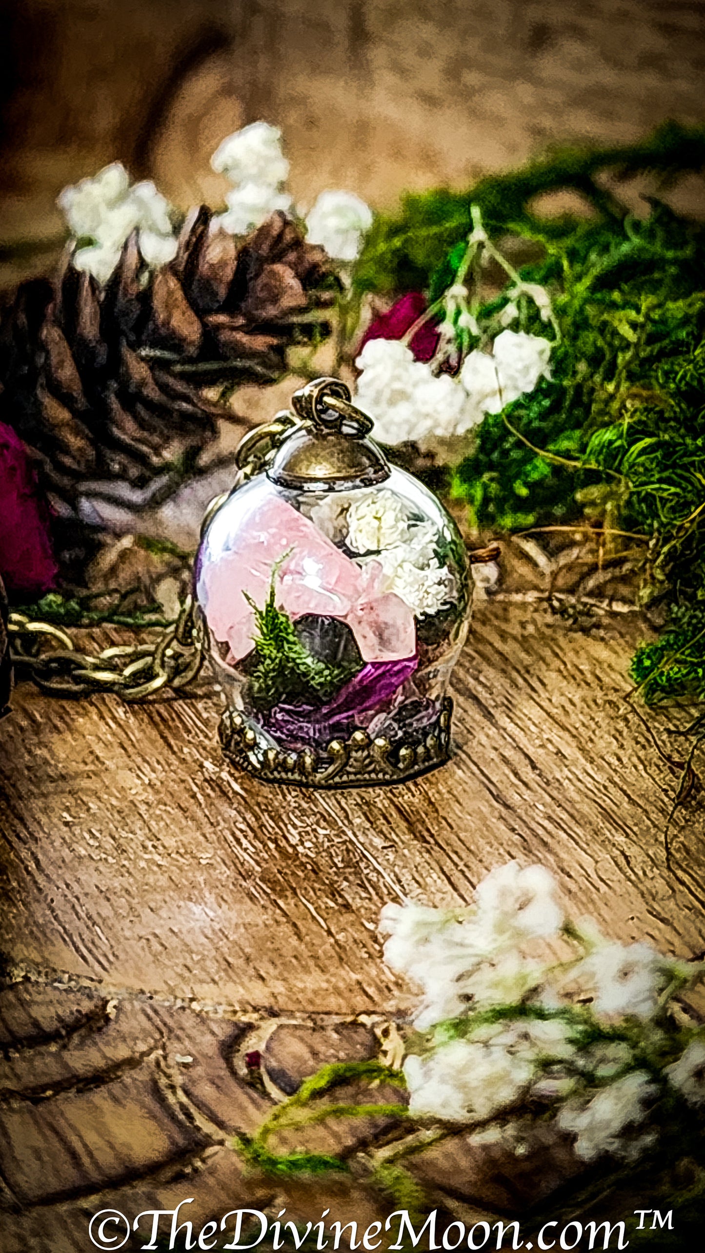 Witch Ball Necklace, Witchball, Clear Negative Energy, Embrace Your Power, Banish Bad Influences, Warding, Spell Ball, Pendant, Self Love