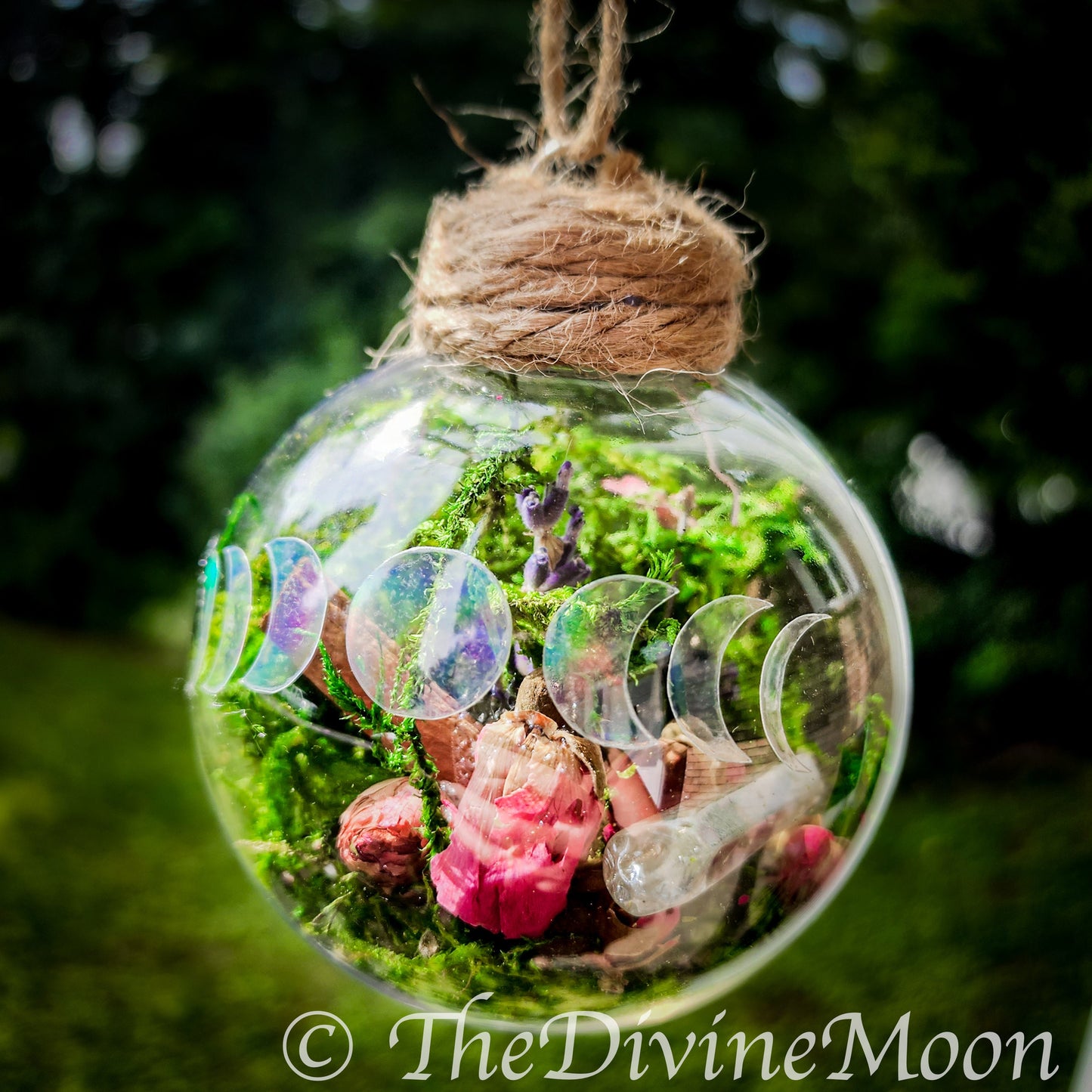 Moon Phase Crystal Witch Ball - Witch ball - Home Blessing Ball - Home Protection Ball - Protection From Evil & Negativity - Warding - Spell