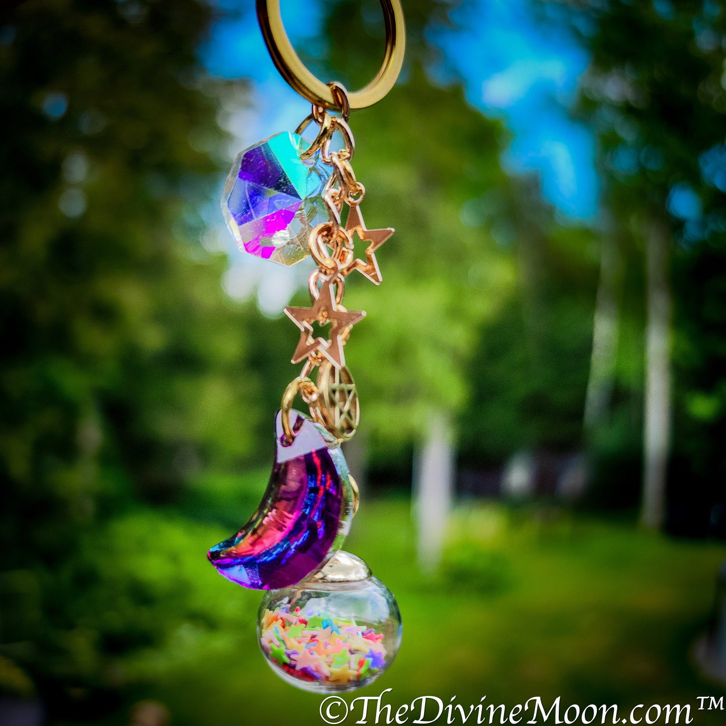 Mini Crystal Witch Ball Keychain - Witch ball - Blessing Ball - Protection Ball - Protection From Evil & Negativity - Warding - Unique Gift