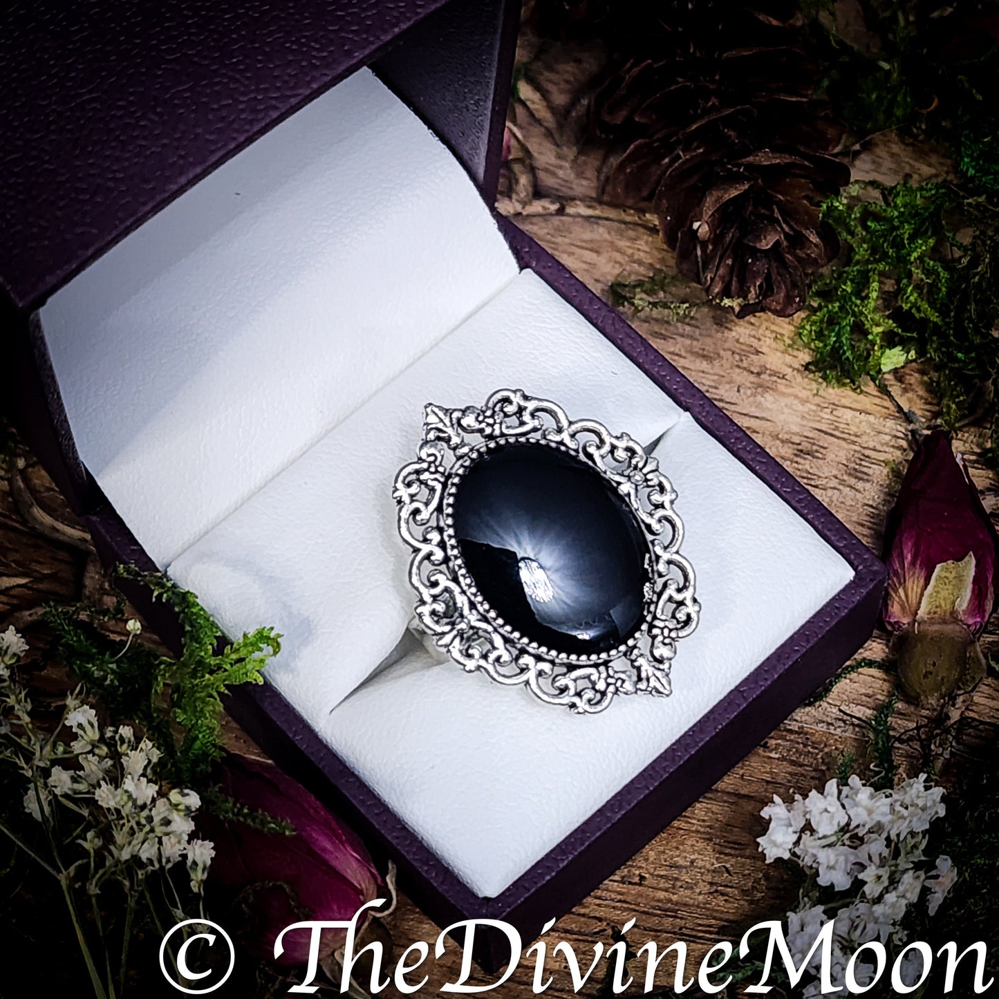 Antique Vintage Scrying Mirror Rings - Fortune Telling - Psychic - Divination - Scrying Tool - Gift - Witchy Gift - Vintage Gift - Divine