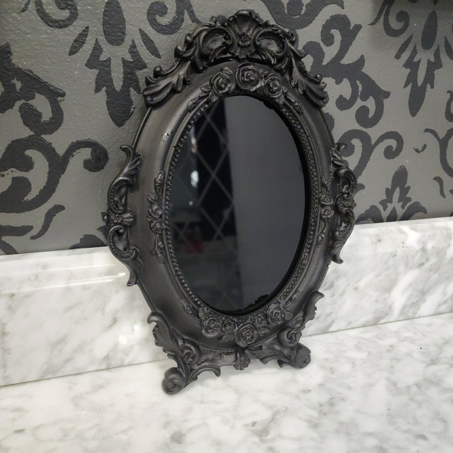 Antique Vintage Scrying Mirror - V6