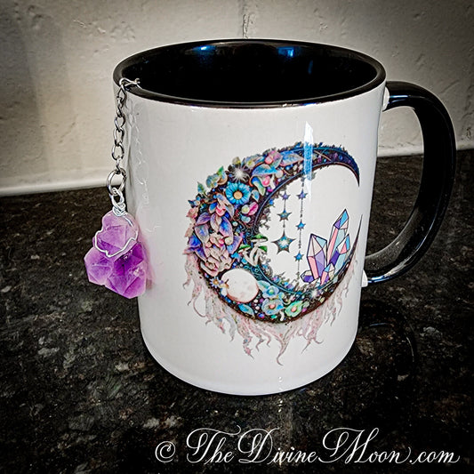 Amethyst Crystal Tea Infuser - Loose Leaf Tea Steeper Tea Strainer -Raw Crystal Tea Ball - Raw stone tea steeper - Gemstone Tea Infuser