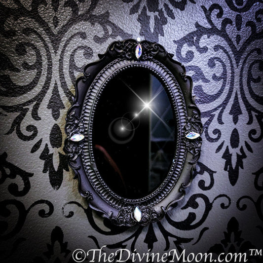 Antique Vintage Scrying Mirror - V1GM