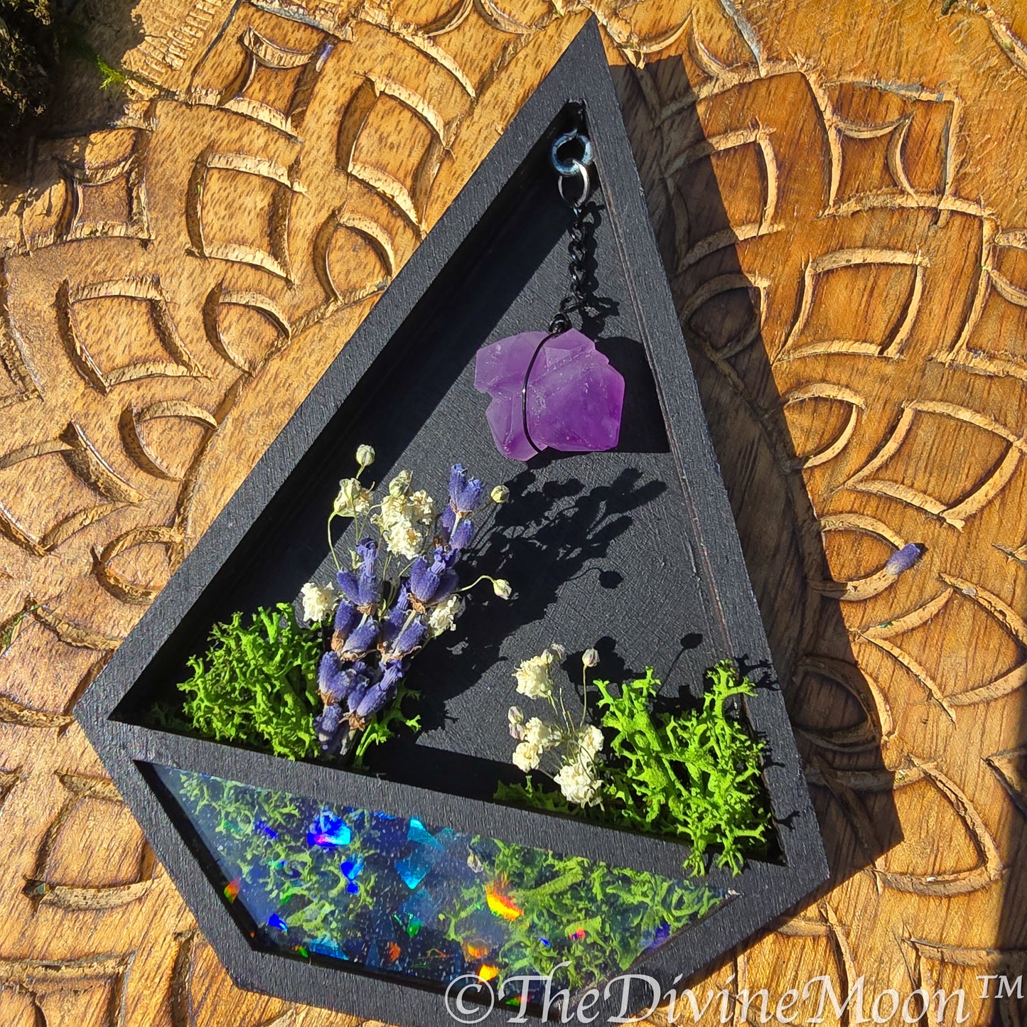 Amethyst Terrarium Witchy Magnet Ornament | Witchy Home Decor