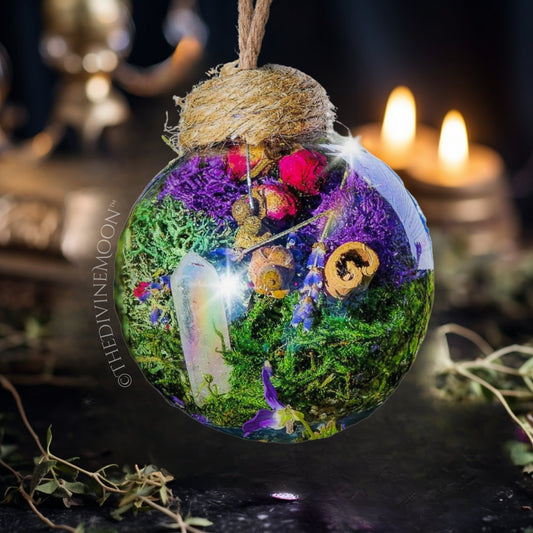 Crystal Witch Ball Aura Quartz- Witch ball - Home Blessing Ball - Home Protection Ball - Protection From Evil & Negativity - Warding - Spell Ball