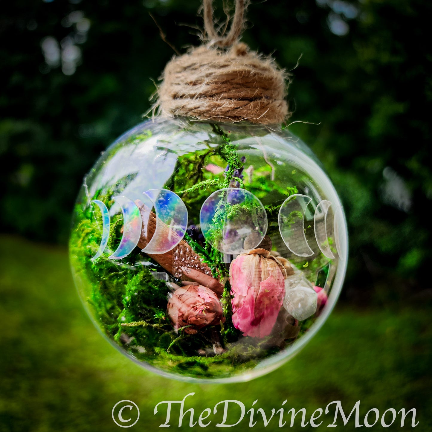 Moon Phase Crystal Witch Ball - Witch ball - Home Blessing Ball - Home Protection Ball - Protection From Evil & Negativity - Warding - Spell