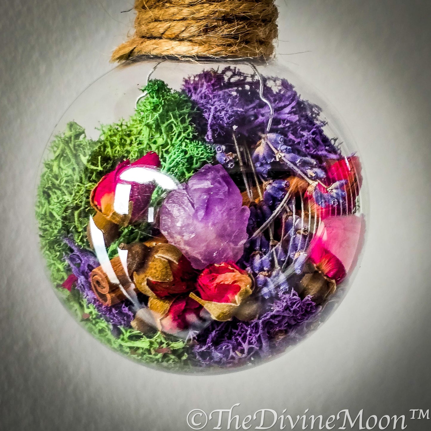 Amethyst Witch Ball - Witches ball - Home Blessing Ball - Home Protection Ball - Protection From Evil & Negativity - Warding - Spell Ball -