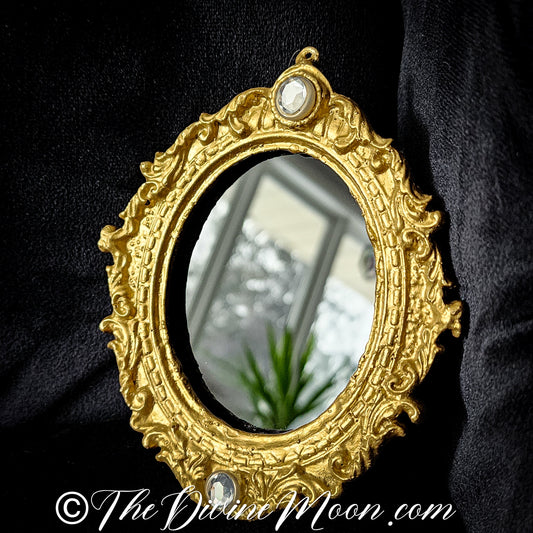 Antique Vintage Scrying Mirror - V2GD
