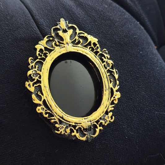 Pocket Obsidian Scrying Mirror - Fortune Telling - Psychic - Scrying Tool, Gift for Witch - Witchy Gift - Vintage Gift - Divine, 70mm size