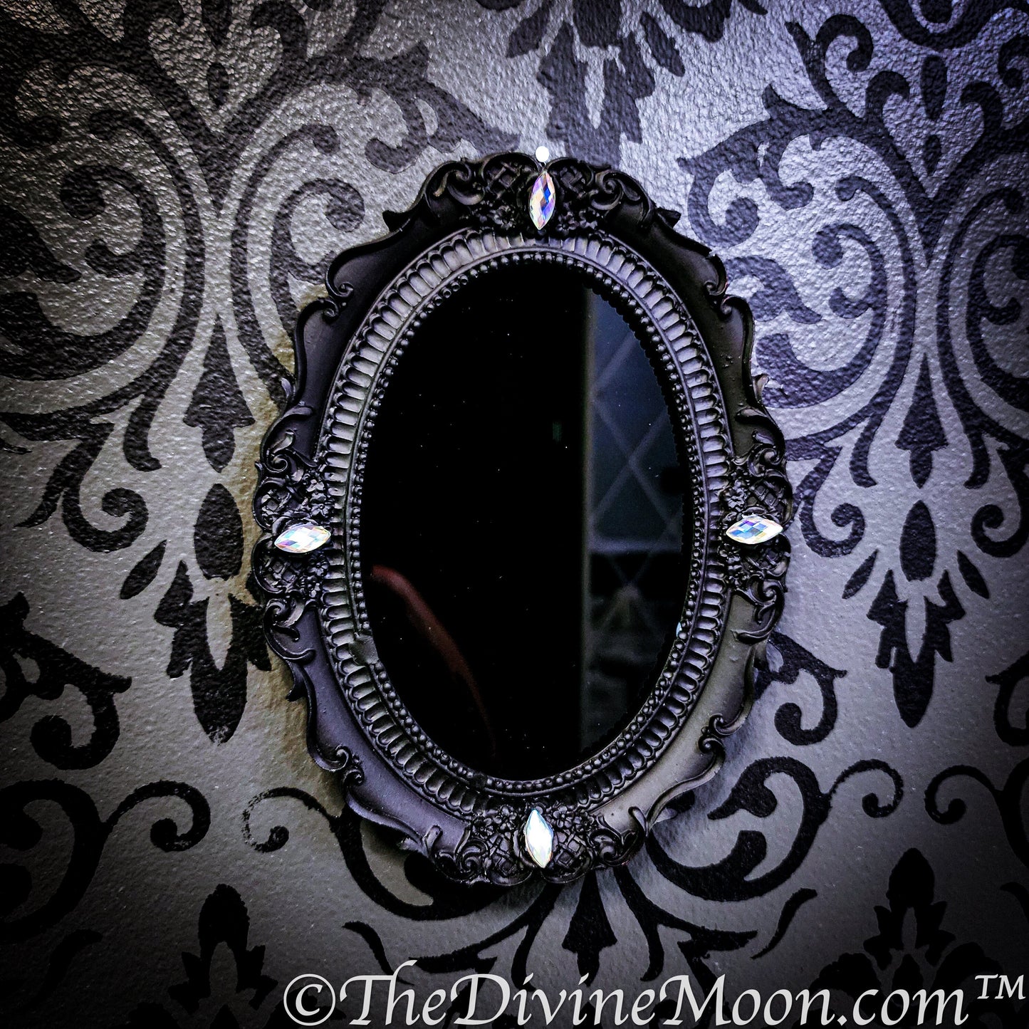 Antique Vintage Scrying Mirror - V1GM
