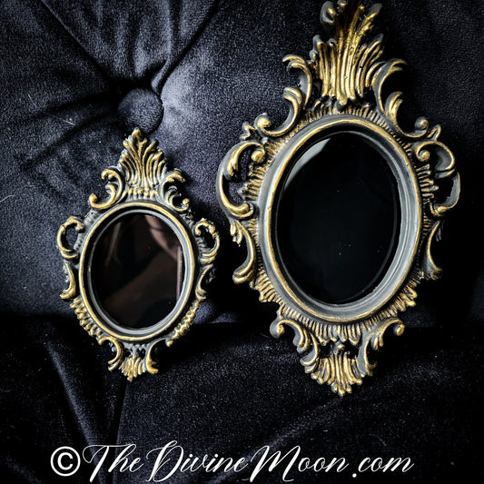 Antique Vintage Scrying Mirrors (set of 2) V3 - V4