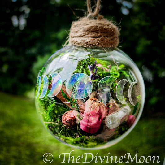 Moon Phase Crystal Witch Ball - Witch ball - Home Blessing Ball - Home Protection Ball - Protection From Evil & Negativity - Warding - Spell
