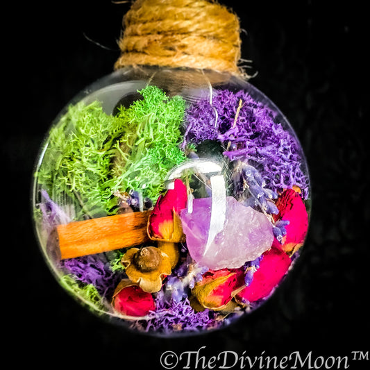 Amethyst Witch Ball - Witches ball - Home Blessing Ball - Home Protection Ball - Protection From Evil & Negativity - Warding - Spell Ball -