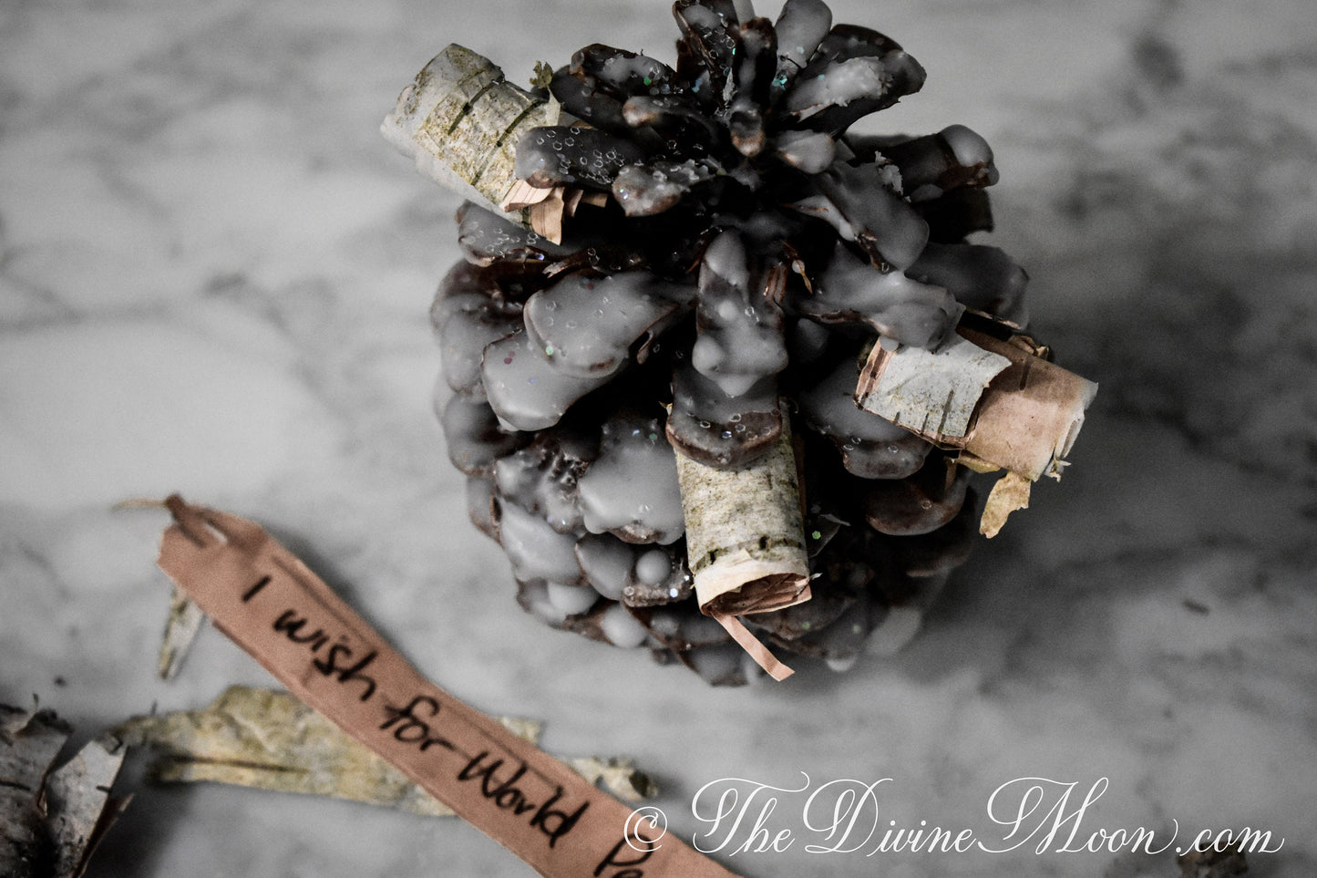 Wishing Cone - Wish Manifests - Warding Cone - Pinecone Ritual for Solstice - Solstice Wish - Burning Ritual