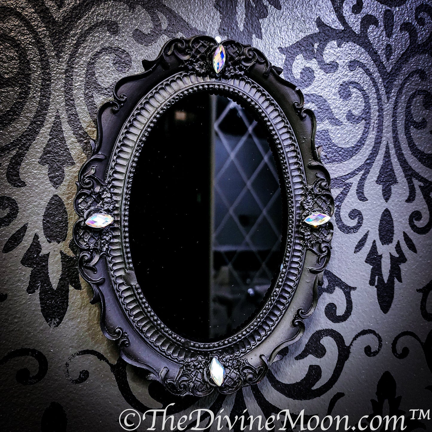 Antique Vintage Scrying Mirror - V1GM