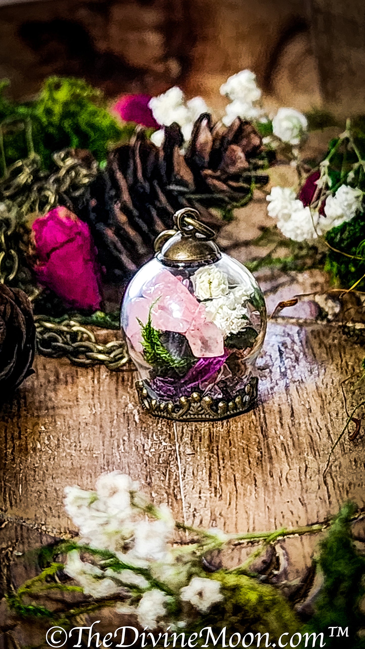 Witch Ball Necklace, Witchball, Clear Negative Energy, Embrace Your Power, Banish Bad Influences, Warding, Spell Ball, Pendant, Self Love